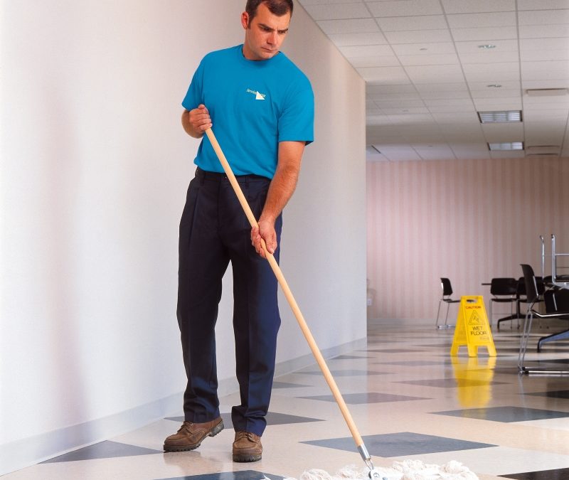 Floor care as professional cleaning service