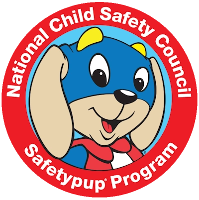 logo showing national child safety council safetypup program